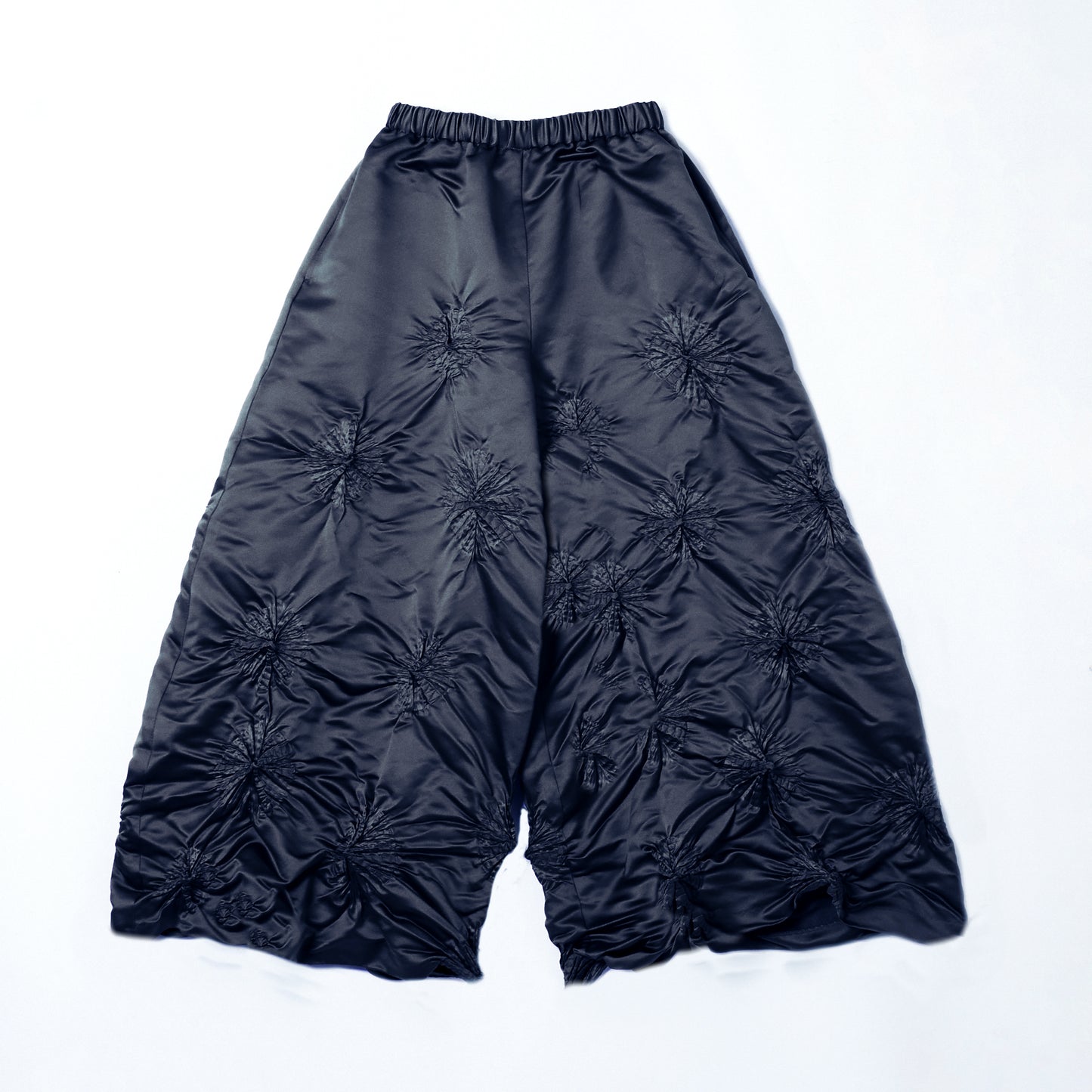Rolled-up Shibori Pants  - Satin