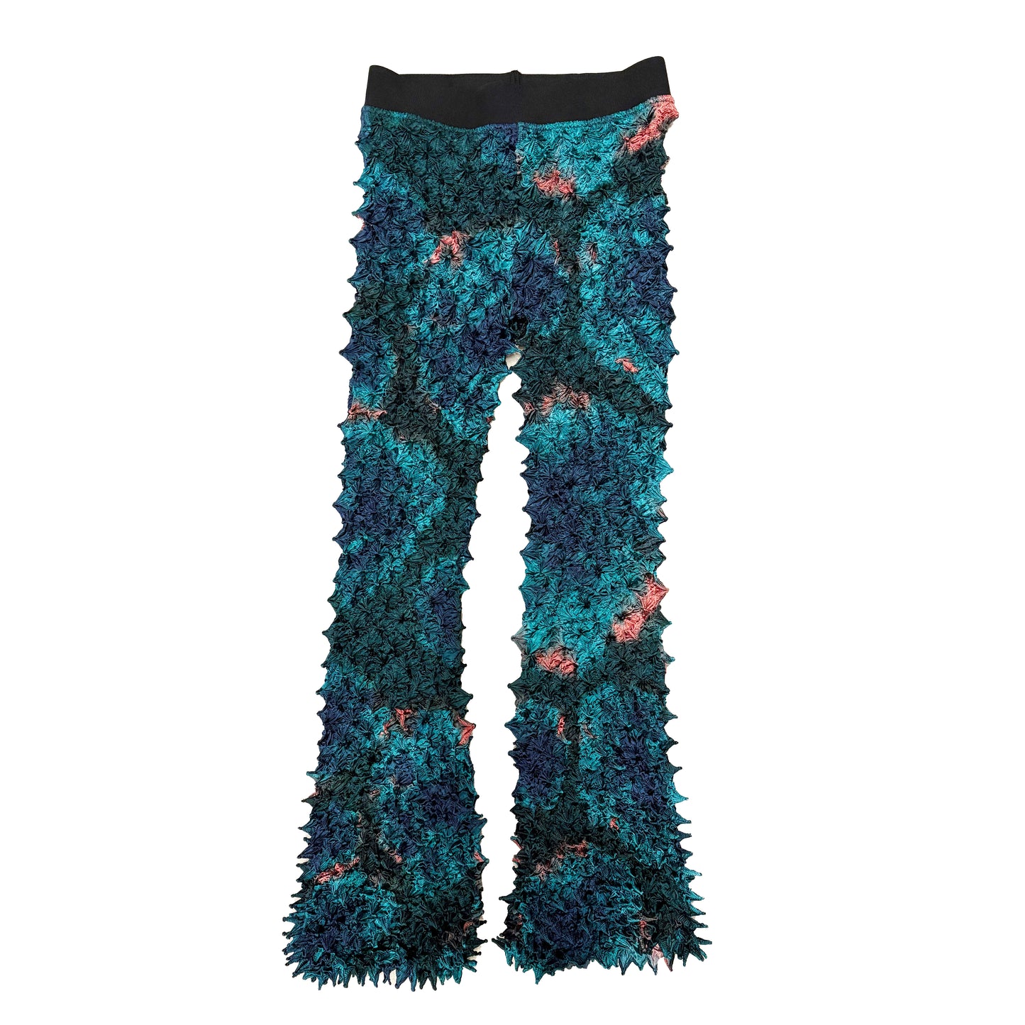 Spiky Shibori Pants With "Nijimi" Pattern