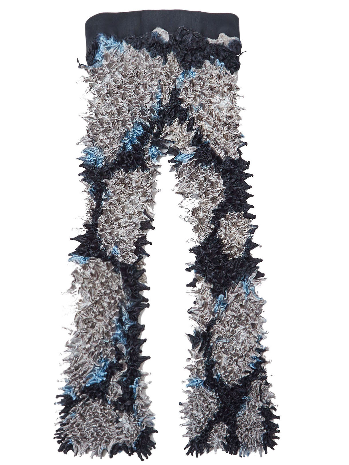 Spiky Shibori Pants With "Nijimi" Pattern