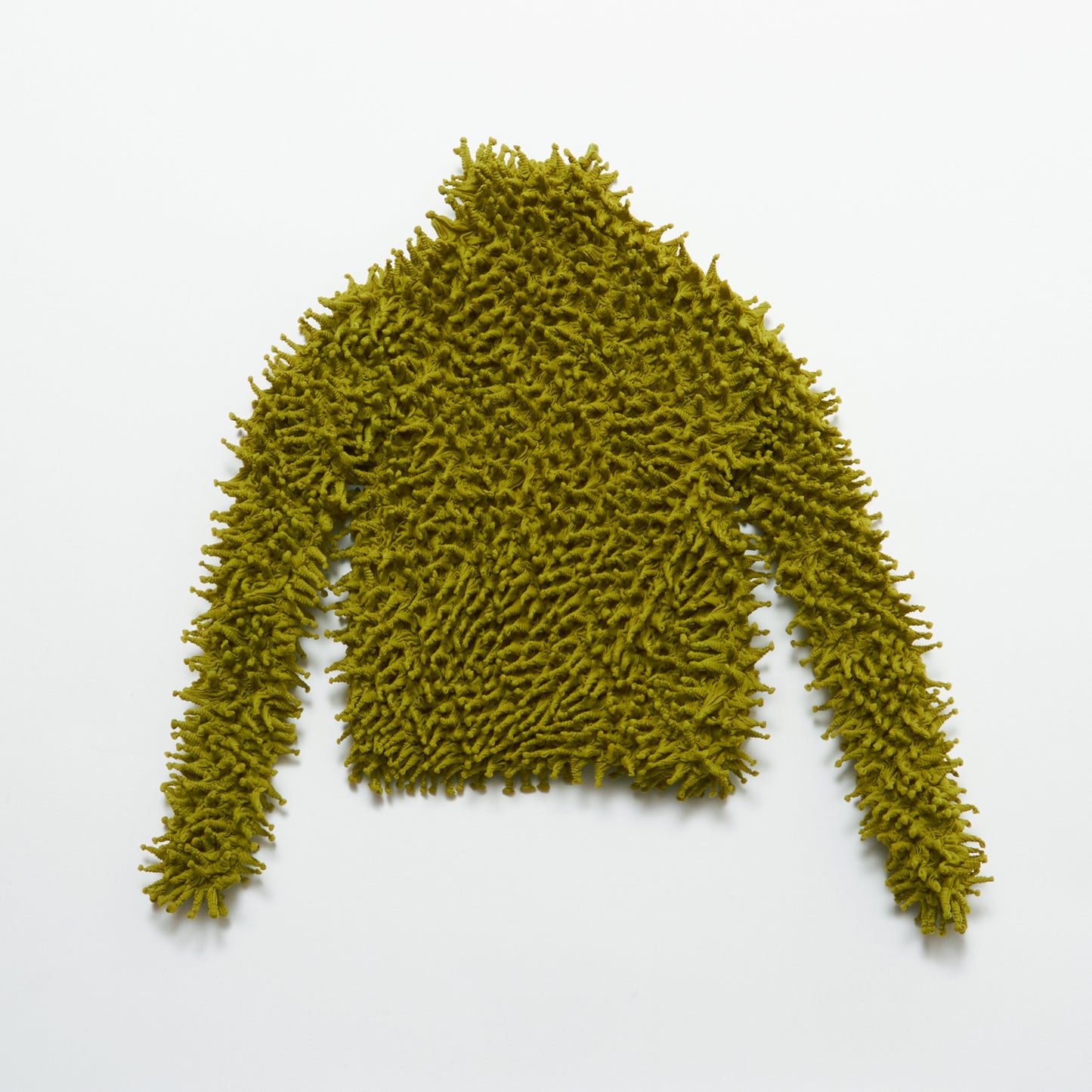 Short Spiky Shibori Long Sleeve Turtleneck Top - Tricot