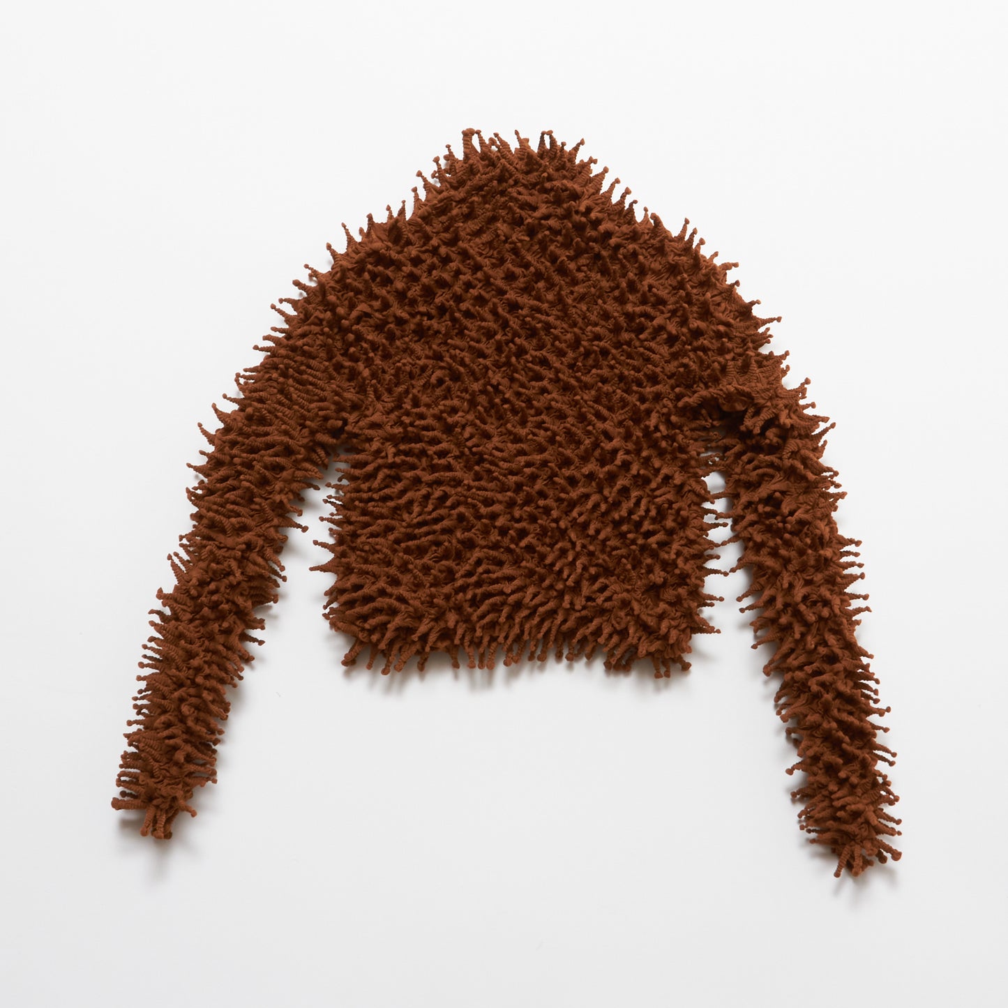 Short Spiky Shibori Long Sleeve Turtleneck Top - Tricot