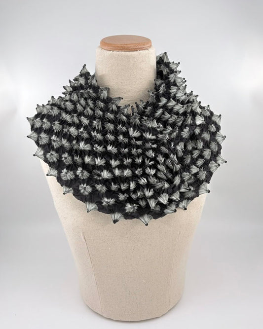 Spiky Shibori Long Scarf