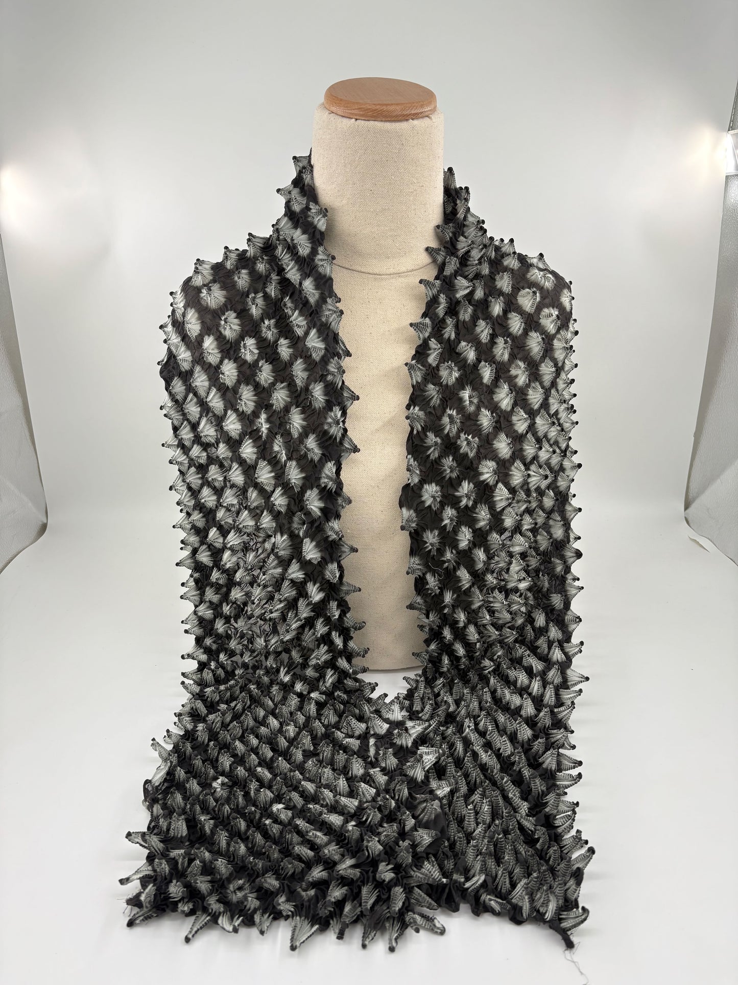 Spiky Shibori Long Scarf