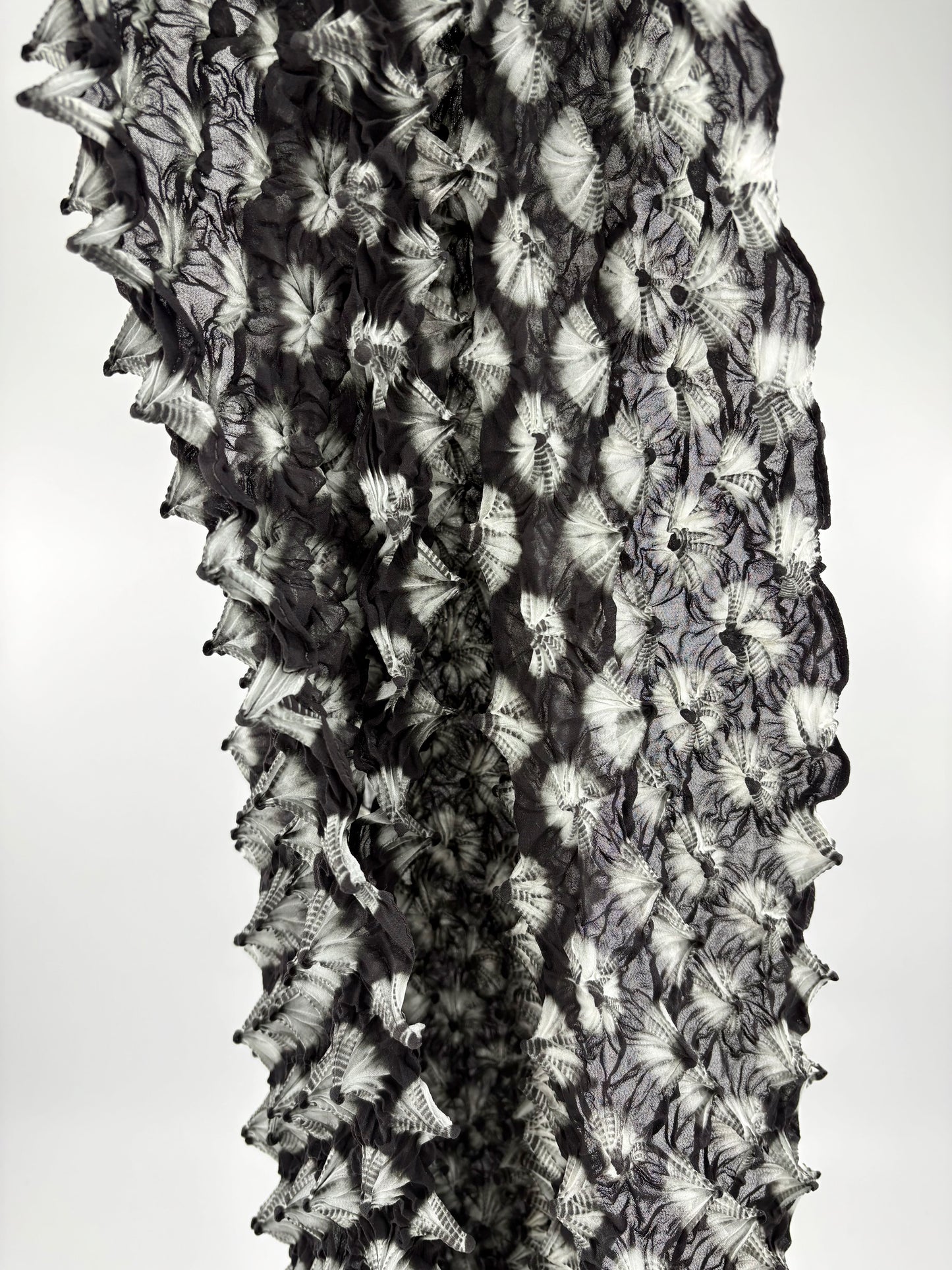 Spiky Shibori Long Scarf