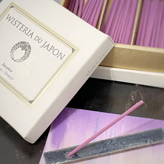 TOKYO KODO "First Collection" WISTERIA DU JAPON  Incense and Holder Set 