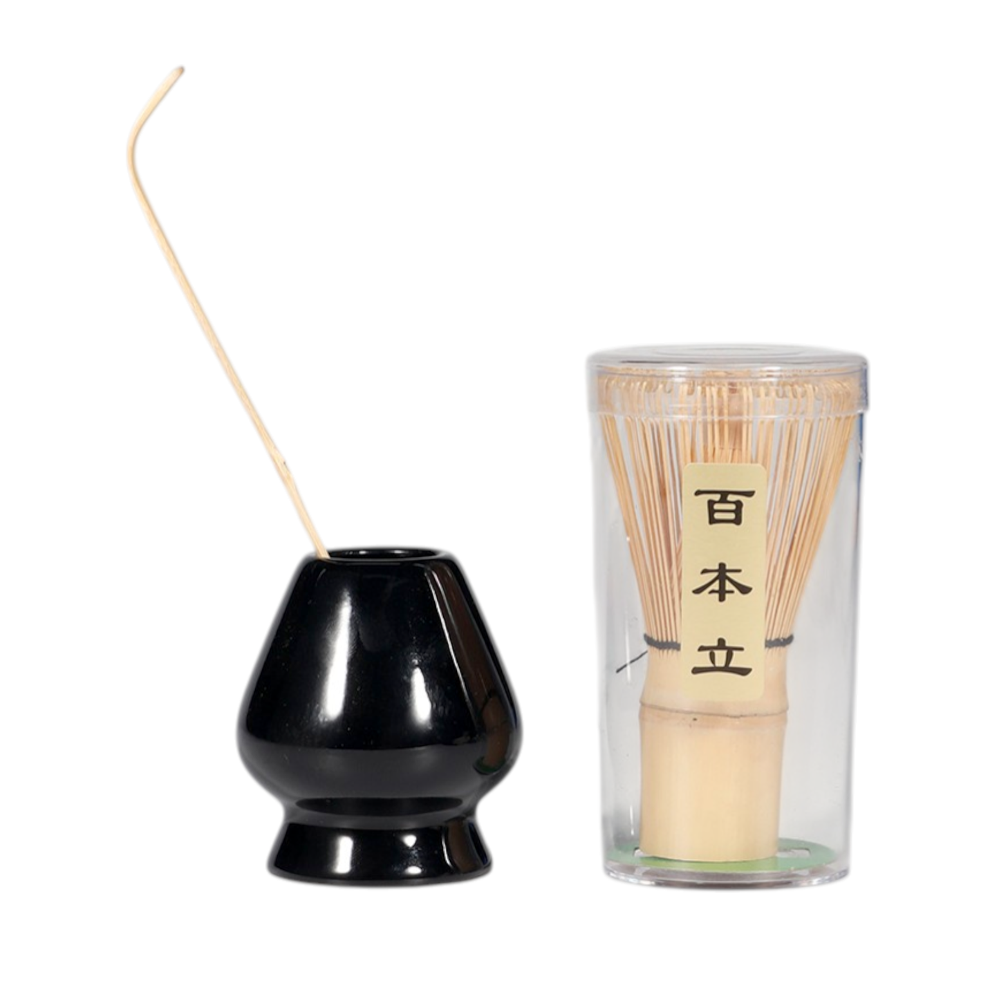 Matcha Whisk Black Stand, Chasen and Scoop Set (1/48)