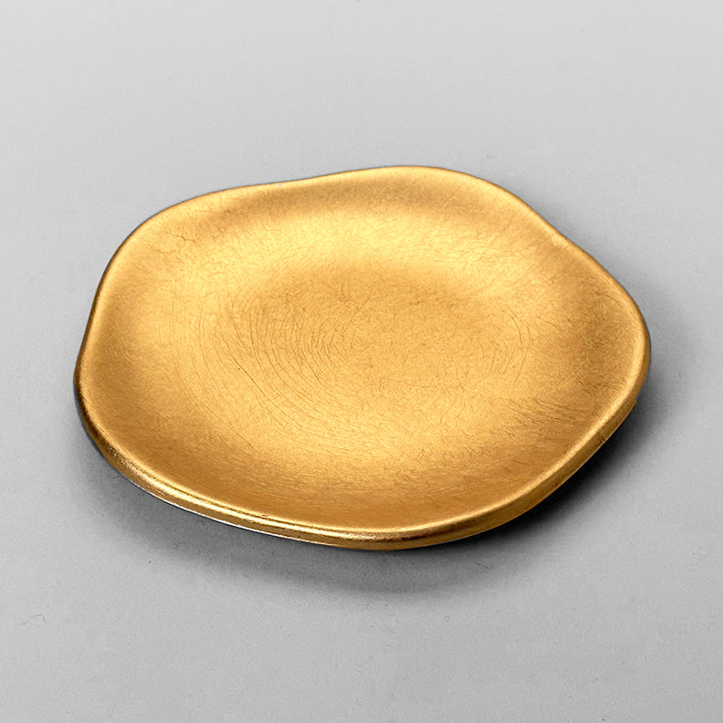 HAKU LA TABLE Flower Plate - Gold